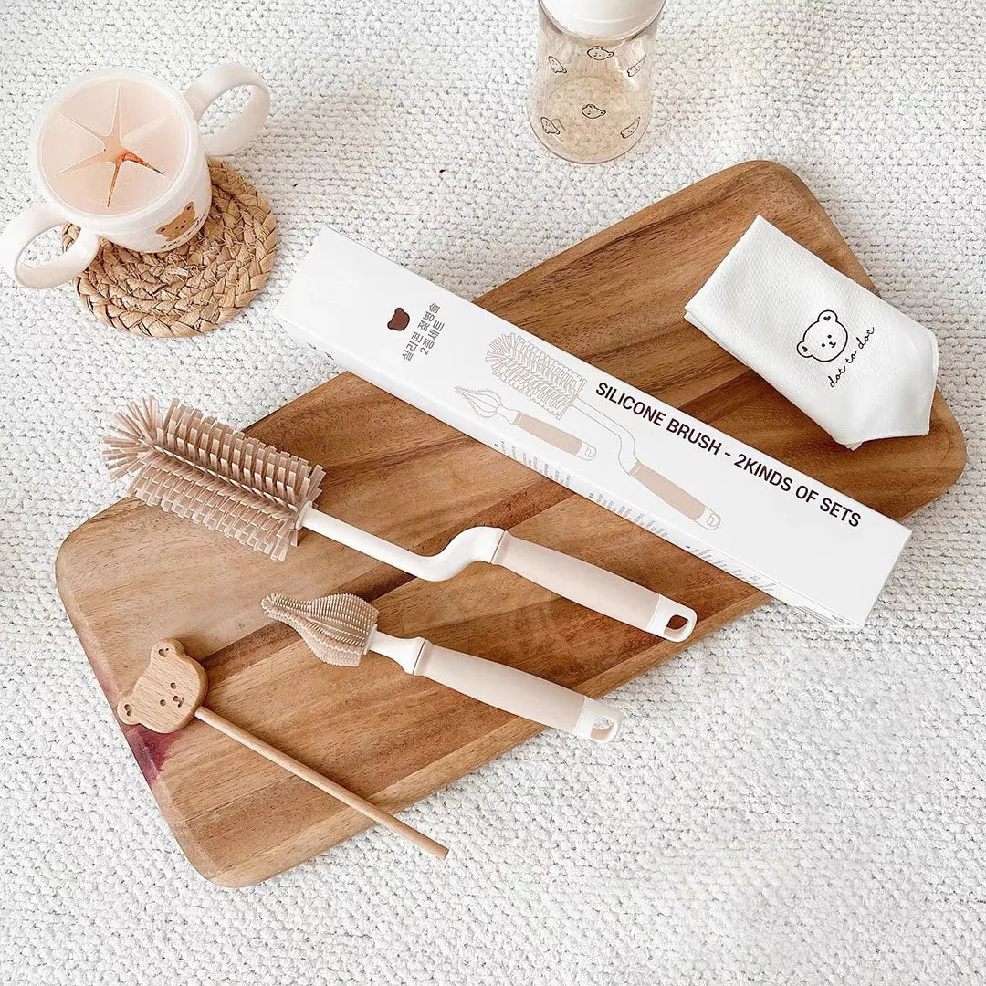 Silicone Cleaning Brush Set